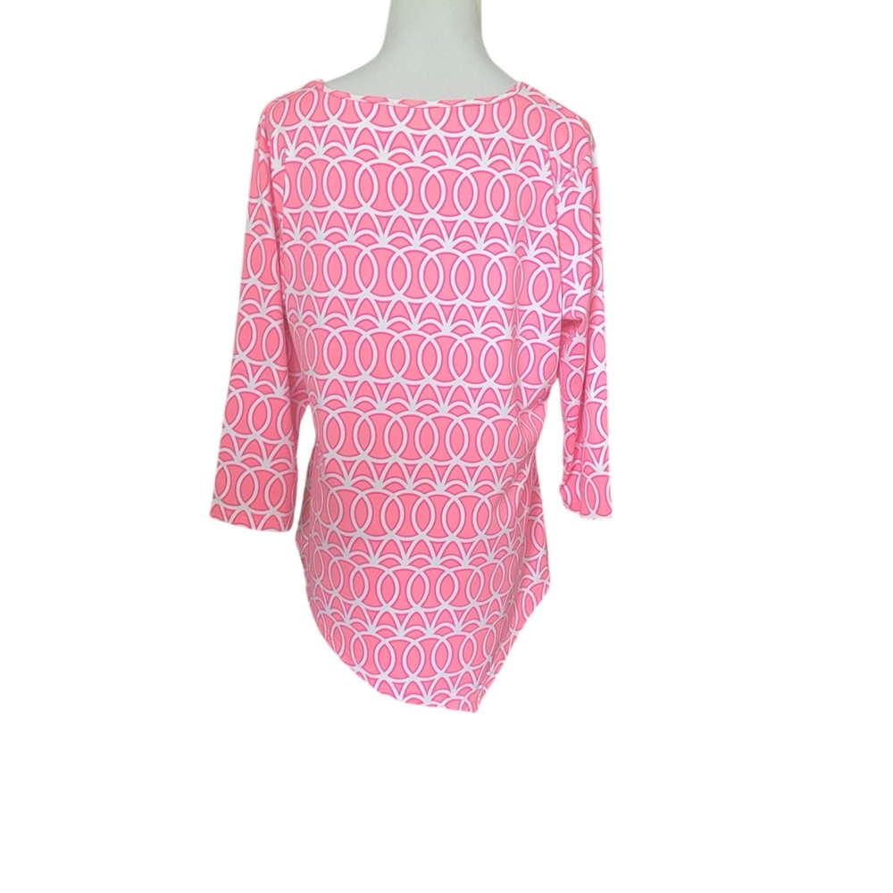 Pink Geometric Pattern Top - Picture 3 of 7
